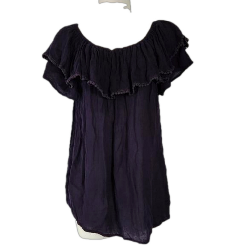 Spense ruffled top